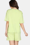 Zivame 2 Mile Fashion Knit Cotton Loungewear Set - Lettuce Green — thumbnail 4